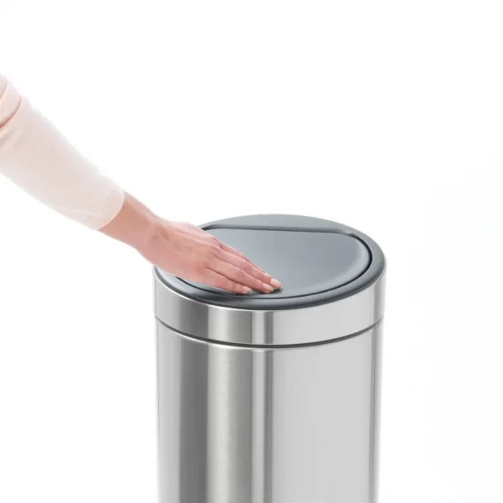 Brabantia｜Touch Bin New 彈蓋垃圾桶 30L｜塑膠內桶｜3款顏色