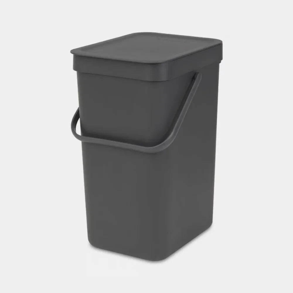 Brabantia｜Sort & Go Waste Bin 掛牆式手提回收垃圾桶 12L｜塑膠內桶｜4款顏色