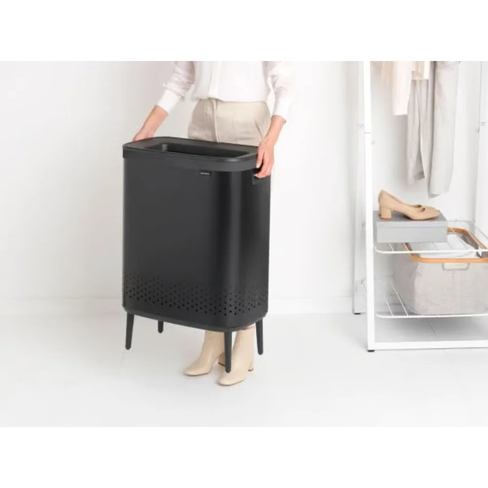 Brabantia丨Bo Laundry Bin Hi 雙隔污衣籃 丨2 x 45L丨兩隻顏色