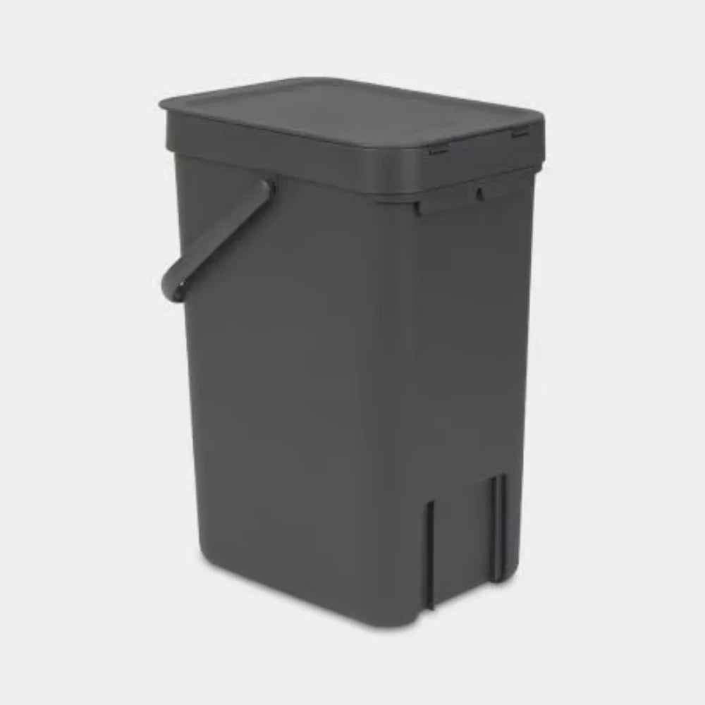 Brabantia｜Sort & Go Waste Bin 掛牆式手提回收垃圾桶 12L｜塑膠內桶｜4款顏色