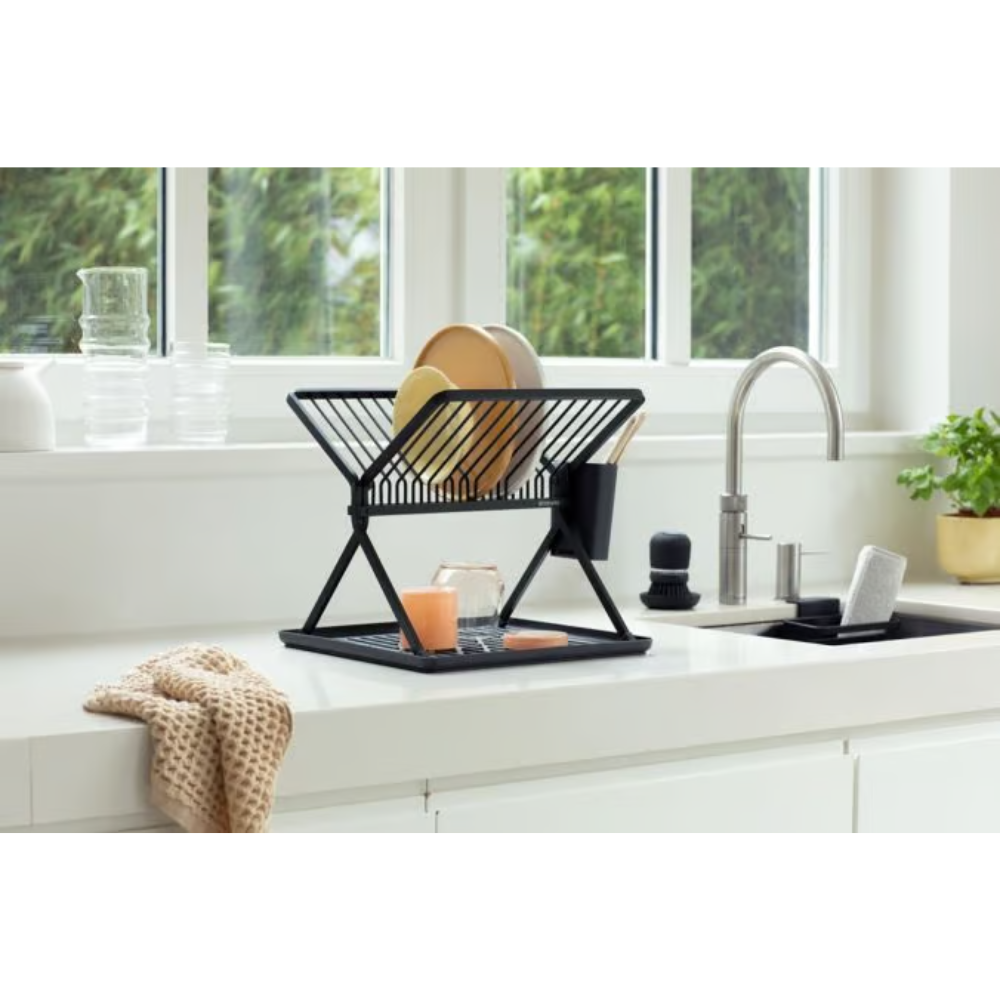 Brabantia｜Foldable Dish Drying Rack 廚用X型碗碟瀝水架｜31.5 x 33 x 37cm｜兩種顏色