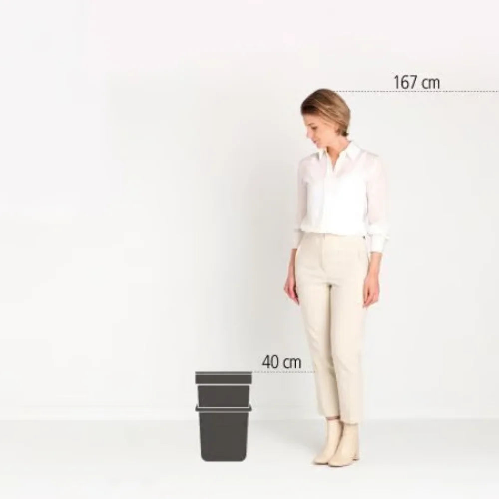 Brabantia｜Sort & Go Waste Bin 掛牆式手提回收垃圾桶 16L｜塑膠內桶｜4款顏色