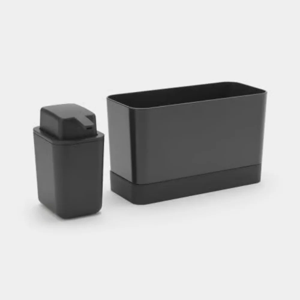 Brabantia ｜Sink Organiser Set 廚房鋅盆雜物收納座套裝連皂液器｜深灰