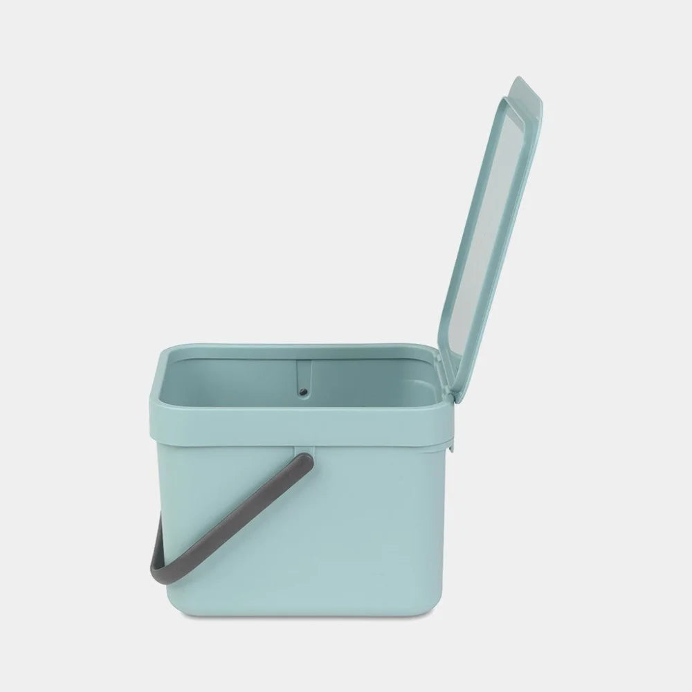 Brabantia｜Sort & Go Waste Bin 掛牆式手提回收垃圾桶 6L｜塑膠內桶｜3款顏色