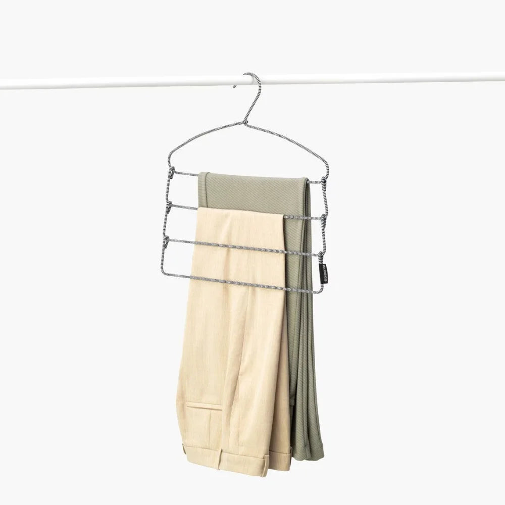 Brabantia丨Trouser Hangers 防滑四層褲架 丨深灰