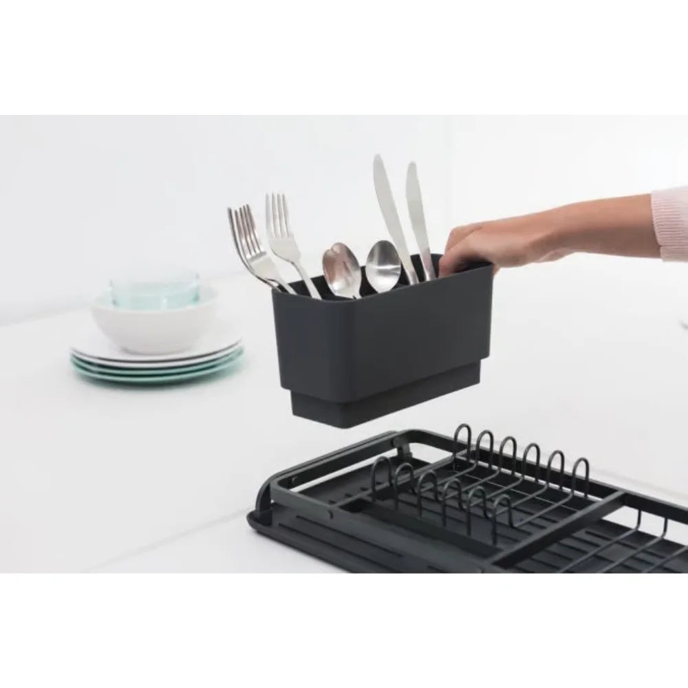 Brabantia｜Compact Dish Drying Rack 窄身碗碟瀝水架｜12.5 x 46.3 x 20cm｜兩種顏色