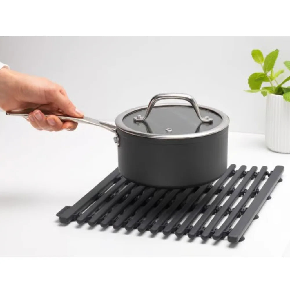 Brabantia ｜Sinkside Sink Mat 鋅盤伸縮隔水墊｜深灰｜1.5 x 30 x 30cm