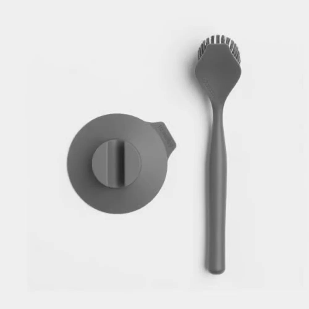 Brabantia ｜Dish Brush 長柄洗碗刷連吸盆座｜兩款顏色