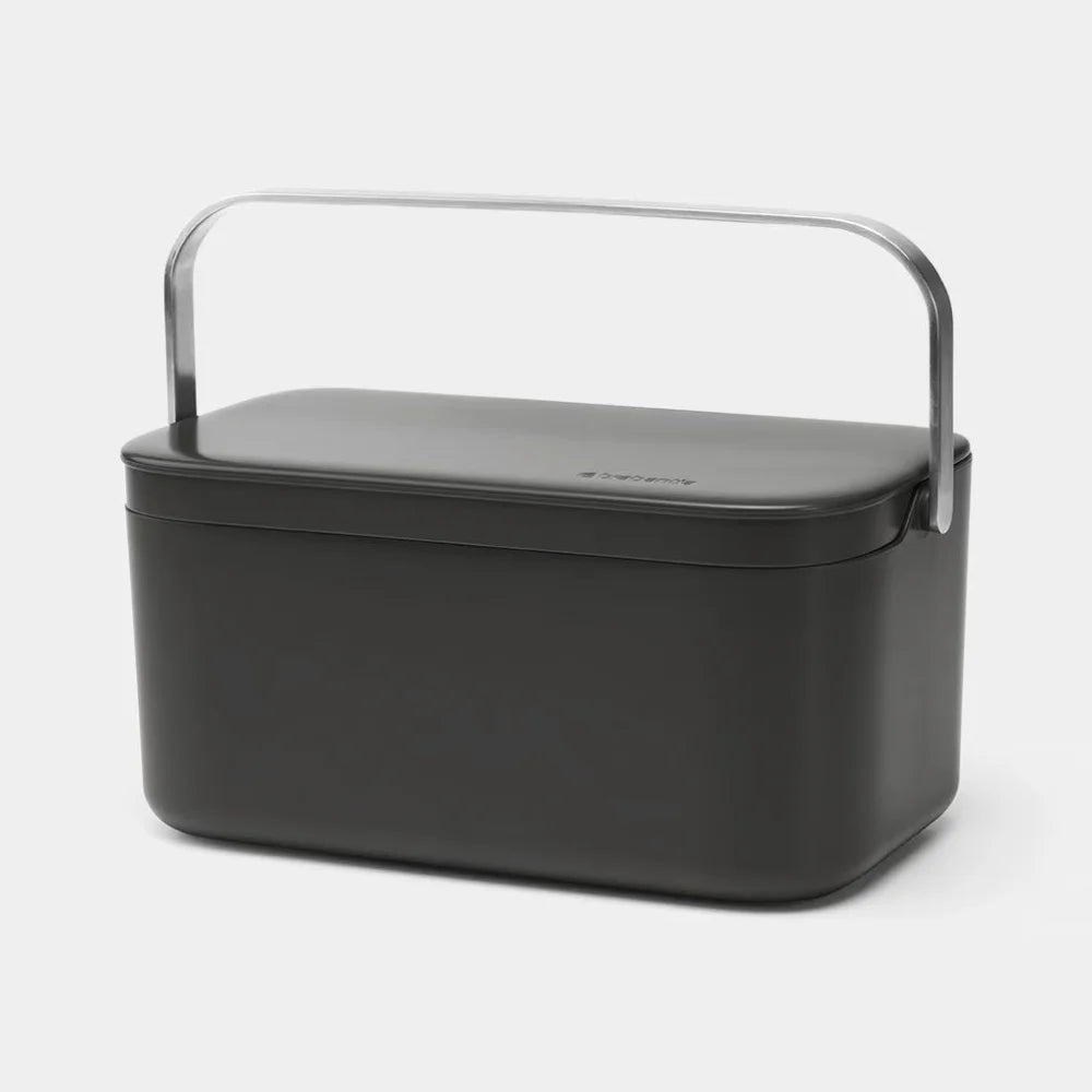 Brabantia ｜Food Waste Caddy 廚餘手提盒｜1.8L｜10.7 x 12.7 x 22.1cm｜深灰