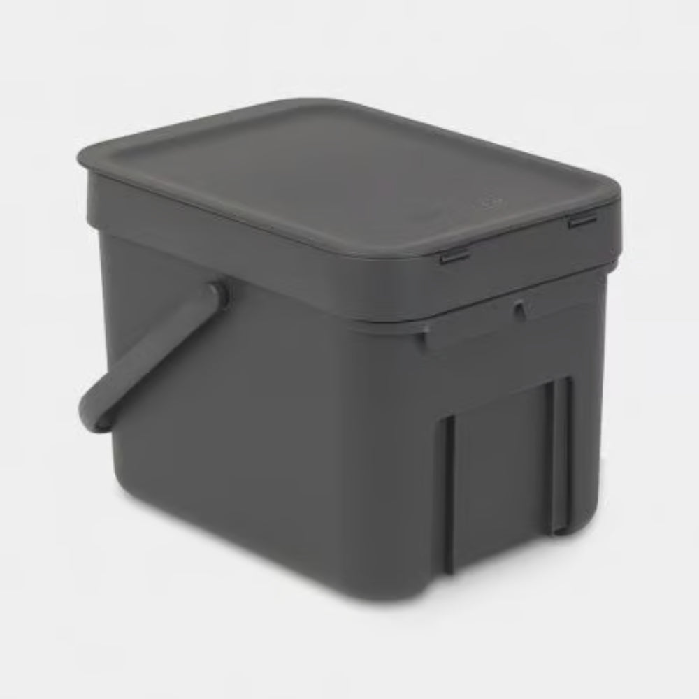 Brabantia｜Sort &amp; Go Waste Bin Wall-mounted portable recycling bin 6L｜Plastic inner barrel｜3 colors