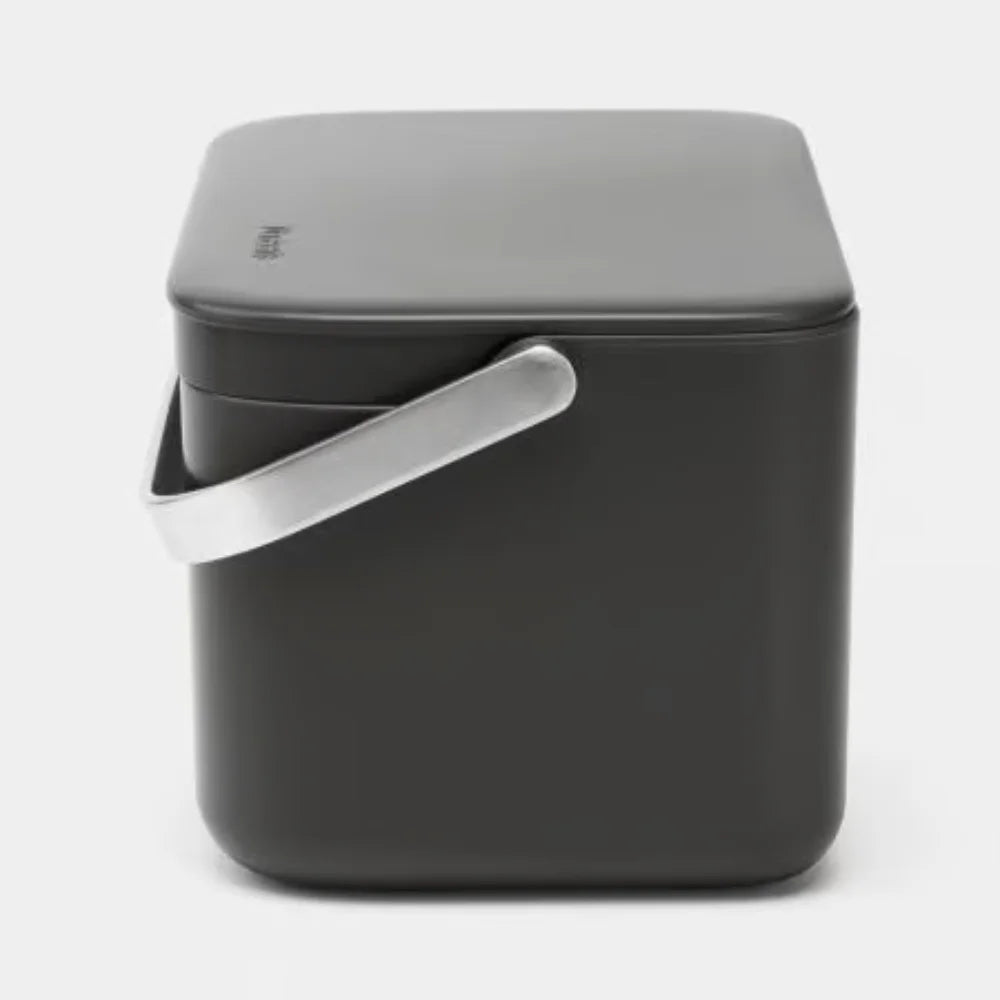 Brabantia ｜Food Waste Caddy 廚餘手提盒｜1.8L｜10.7 x 12.7 x 22.1cm｜深灰