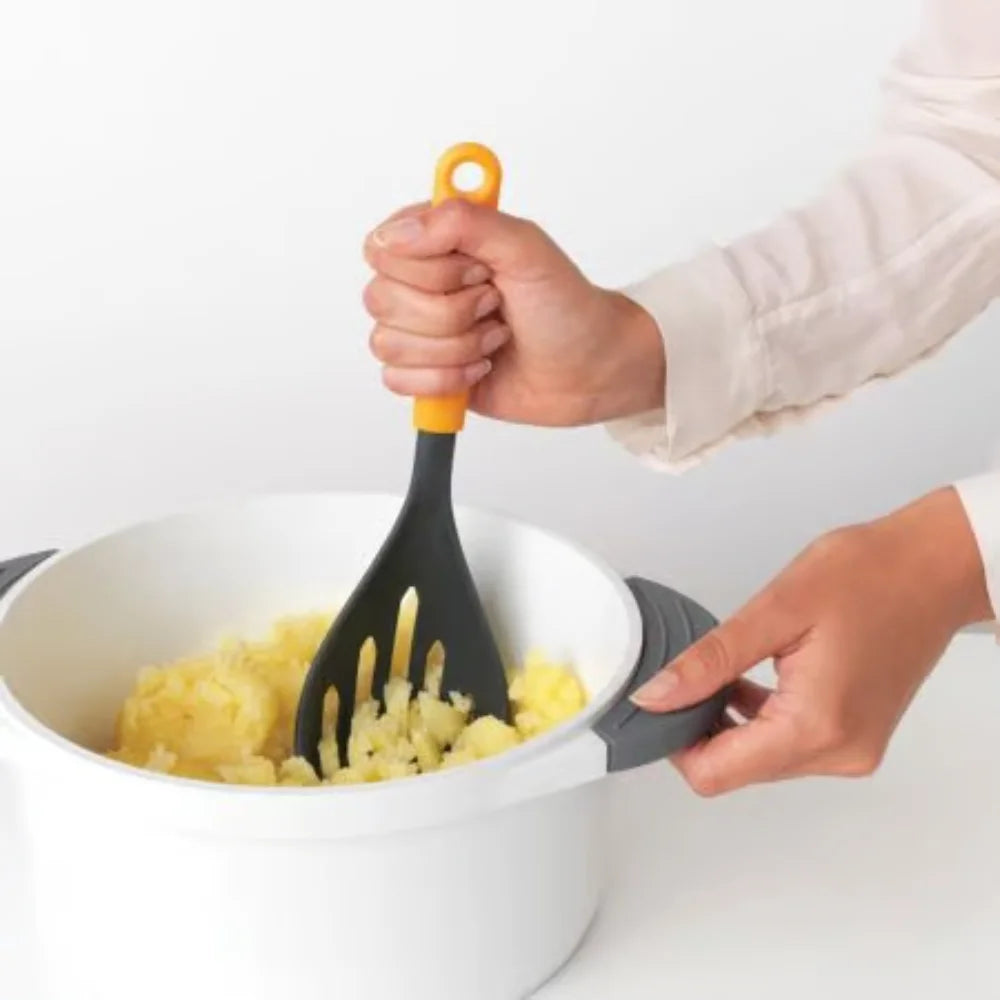 Brabantia ｜TASTY+ Potato Masher + Spoon 黃柄薯仔攪拌器 + 撈厘｜26.3cm