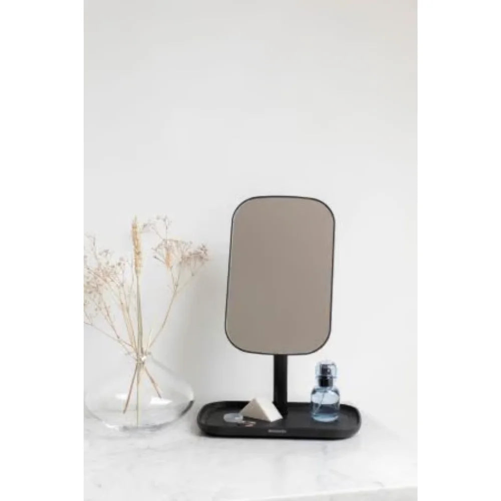 Brabantia ｜ReNew Mirror with Storage Tray 防水可調較式座鏡連置物底座｜兩款顏色