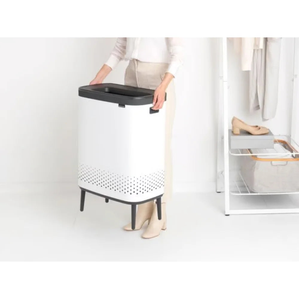 Brabantia丨Bo Laundry Bin Hi 雙隔污衣籃 丨2 x 45L丨兩隻顏色