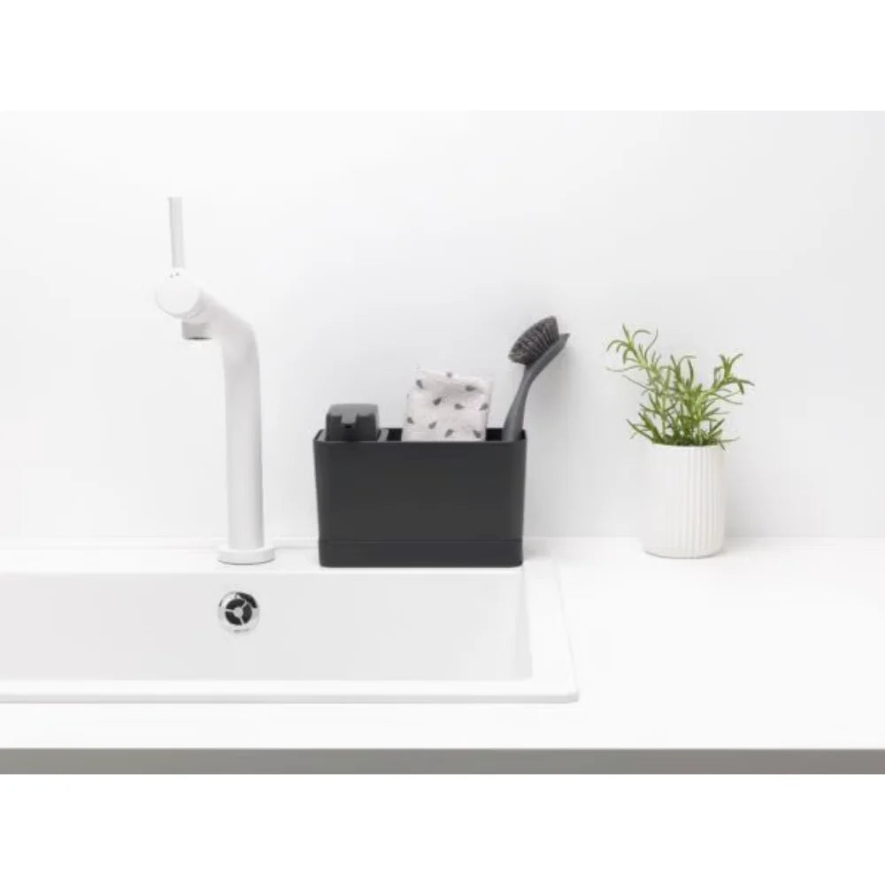 Brabantia ｜Sink Organiser Set 廚房鋅盆雜物收納座套裝連皂液器｜深灰