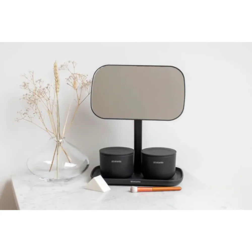 Brabantia ｜ReNew Mirror with Storage Tray 防水可調較式座鏡連置物底座｜兩款顏色