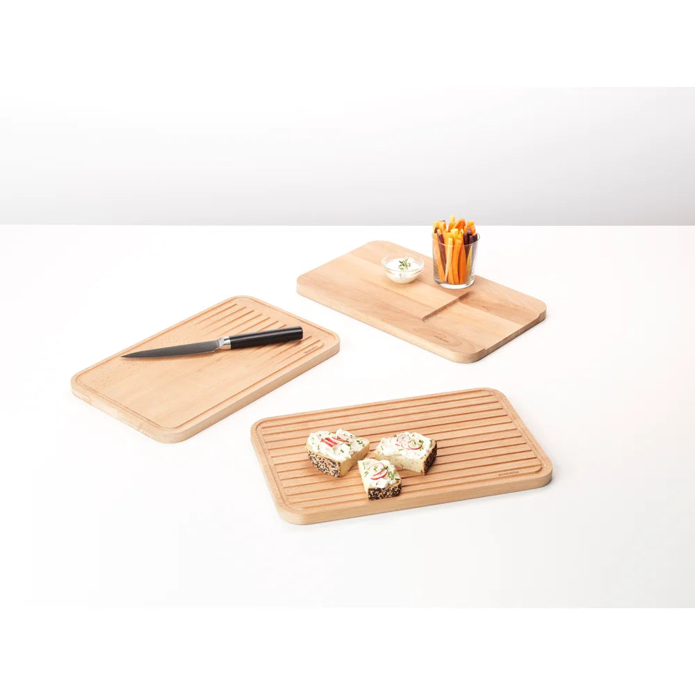 Brabantia ｜PROFILE Chopping Board for Vegetables 大號木製蔬果砧板 ｜1.8 x 25 x 40cm