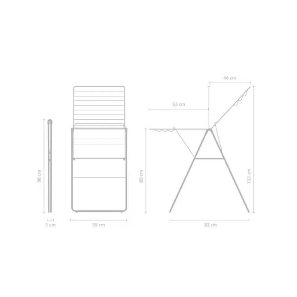 Brabantia丨Hangon Drying Rack 晾衫架 丨灰色丨晾衫長度20米
