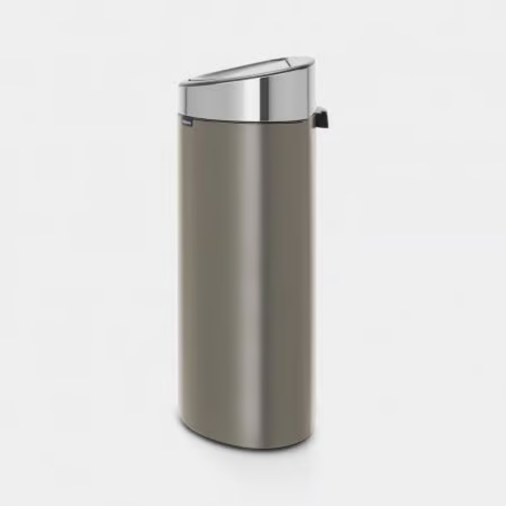 Brabantia｜Touch Bin New 平背彈蓋垃圾桶 40L｜塑膠內桶｜3款顏色