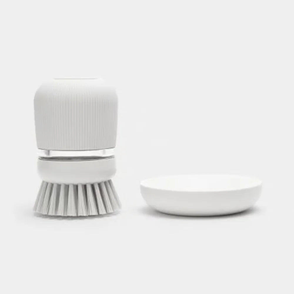 Brabantia ｜Soap Dispensing Dish Brush 壓液式洗碗刷連底座｜兩款顏色