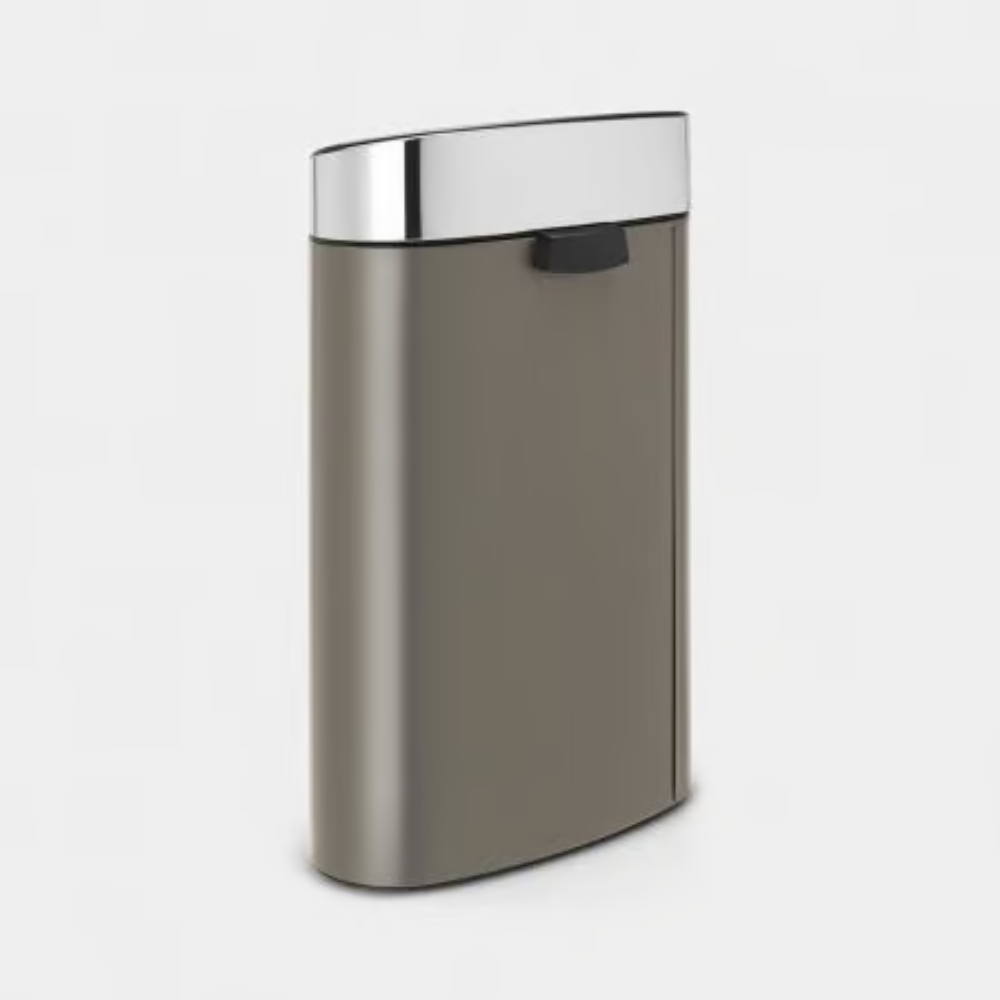 Brabantia｜Touch Bin New 平背彈蓋垃圾桶 40L｜塑膠內桶｜3款顏色