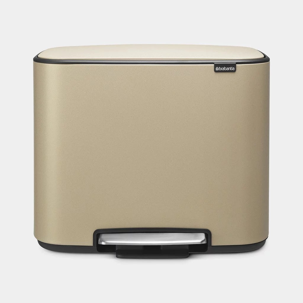 Brabantia｜Bo Pedal Bin 長形防指紋腳踏桶 36L｜4款顏色