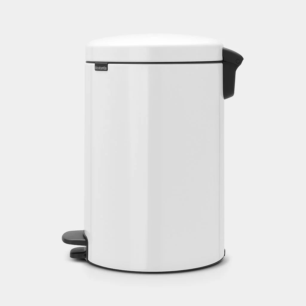 Brabantia｜Pedal Bin Newlcon Stainless Steel Silent Round Pedal Trash Can 20L｜Plastic Inner Bucket｜5 Colors