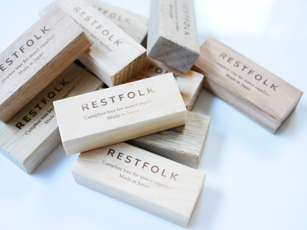 Restfolk｜Camphor Block For Insect Repellent Natural Camphor Wood Fragrance Bars 10 pieces