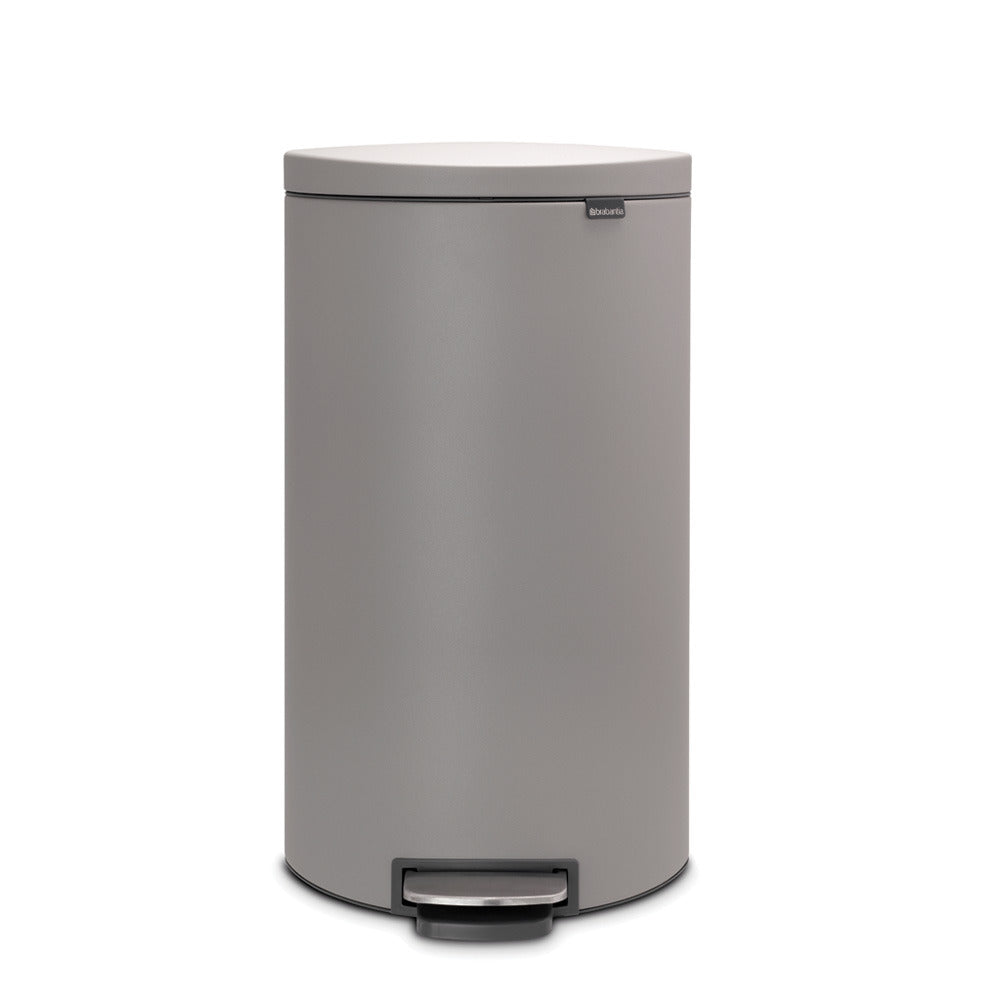 Brabantia｜Pedal Bin Flatback+ Silent Semi-circular Flat Back Pedal Bucket 30L｜2 colors