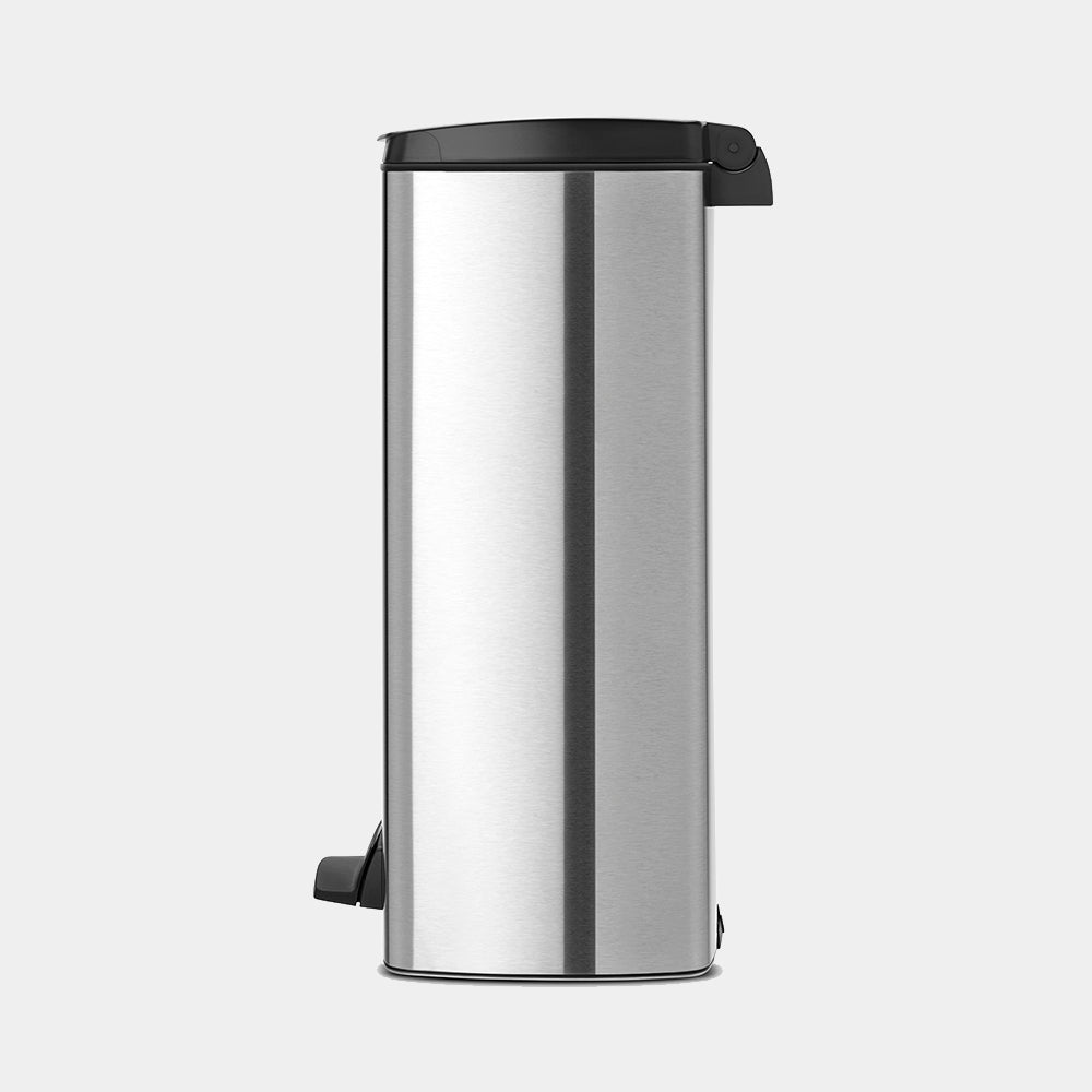 Brabantia｜Rectangular Fingerprint Proof Pedal Bin Silent Silent Square Pedal Bin 25L｜Plastic inner barrel｜Unprinted sand steel