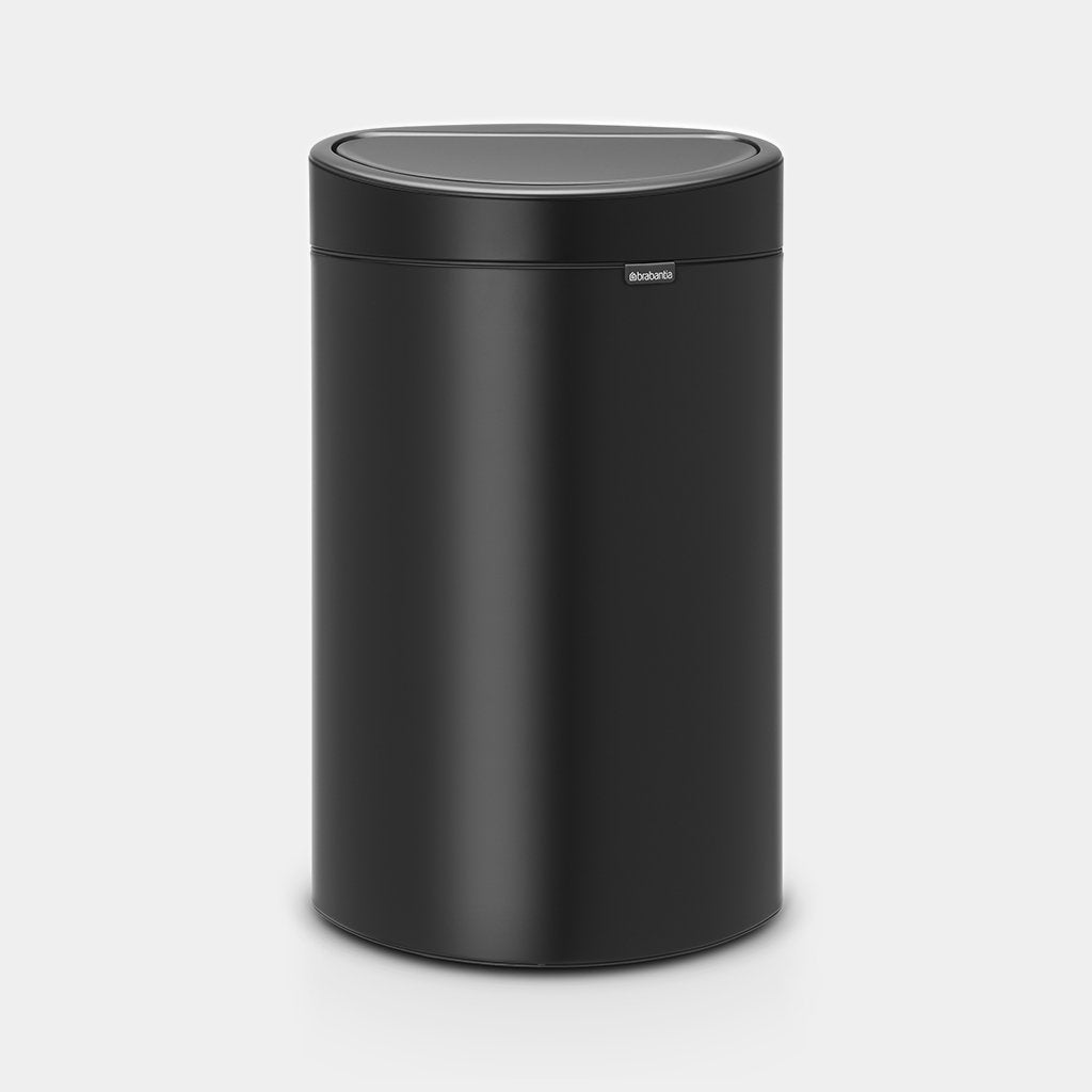 Brabantia｜Touch Bin New 半圓平背彈蓋垃圾桶 40L｜3款顏色