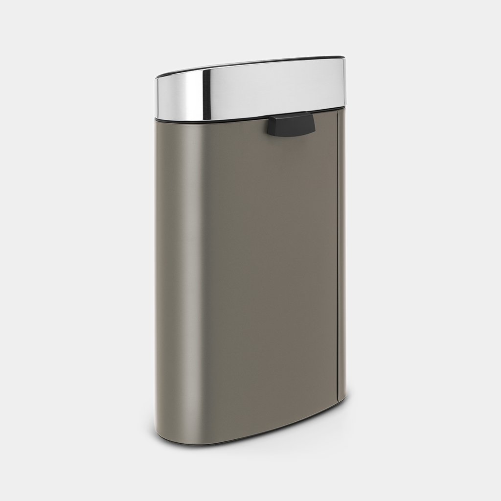 Brabantia｜Touch Bin New 半圓平背彈蓋垃圾桶 40L｜3款顏色