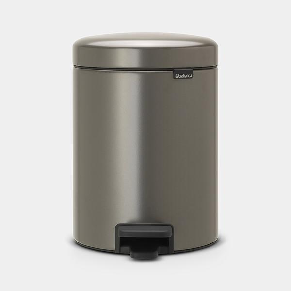 Brabantia｜NewIcon Pedal Bin Round Pedal Bin 5L｜Plastic inner bin｜4 colors