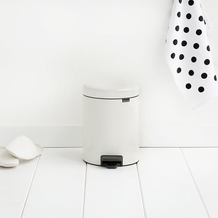 Brabantia｜NewIcon Pedal Bin Round Pedal Bin 5L｜Plastic inner bin｜4 colors