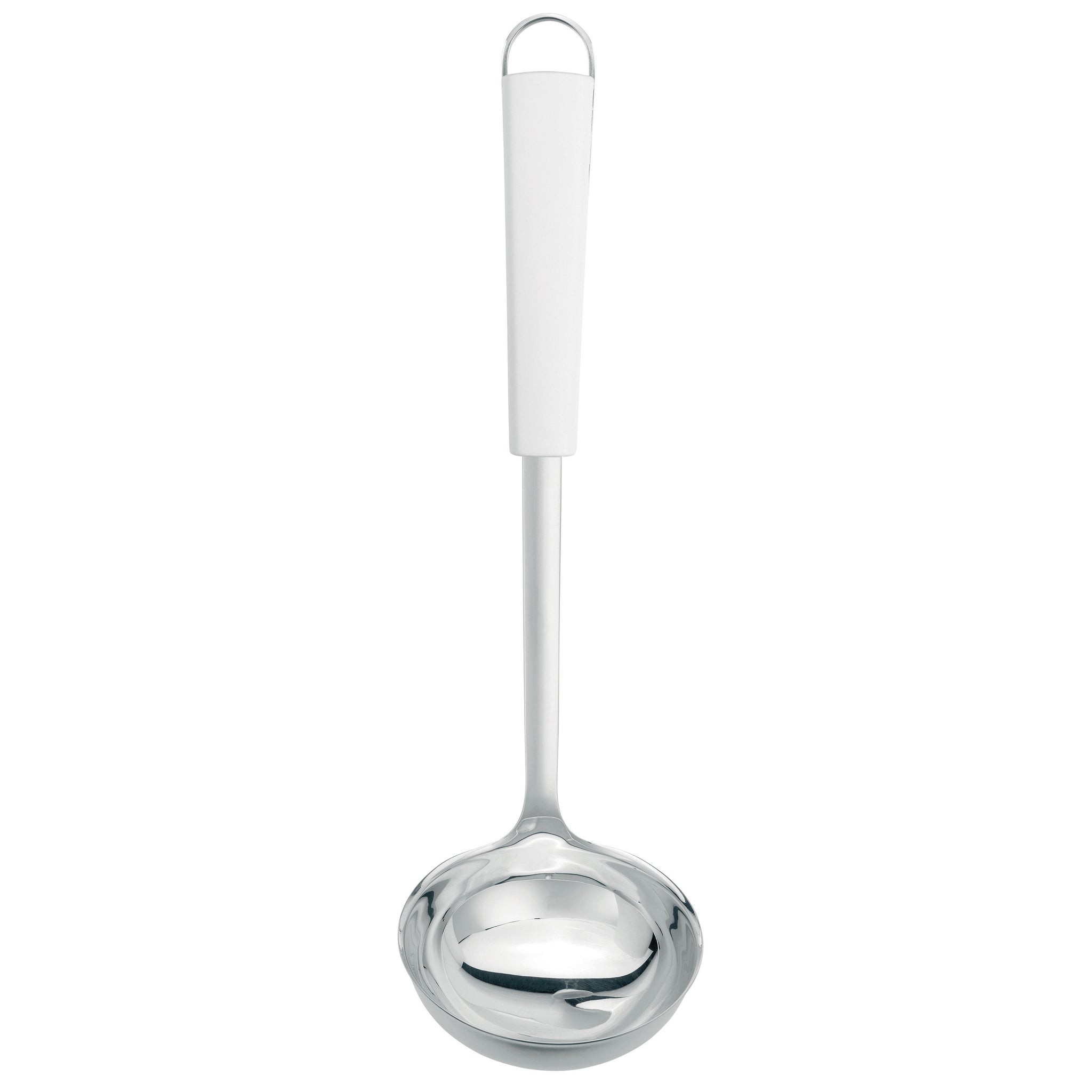 Brabantia｜ESSENTIAL｜White handle stainless steel spoon 31.5cm 