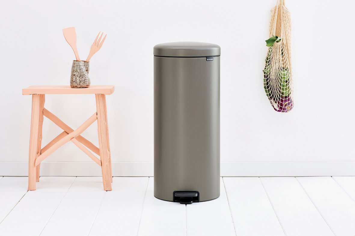 Brabantia｜Pedal Bin Newlcon round pedal trash can 30L｜Plastic inner barrel｜5 colors