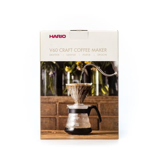 Hario｜V60 Craft Coffee Maker Set 02 drip coffee maker set 1-4 cups｜Black