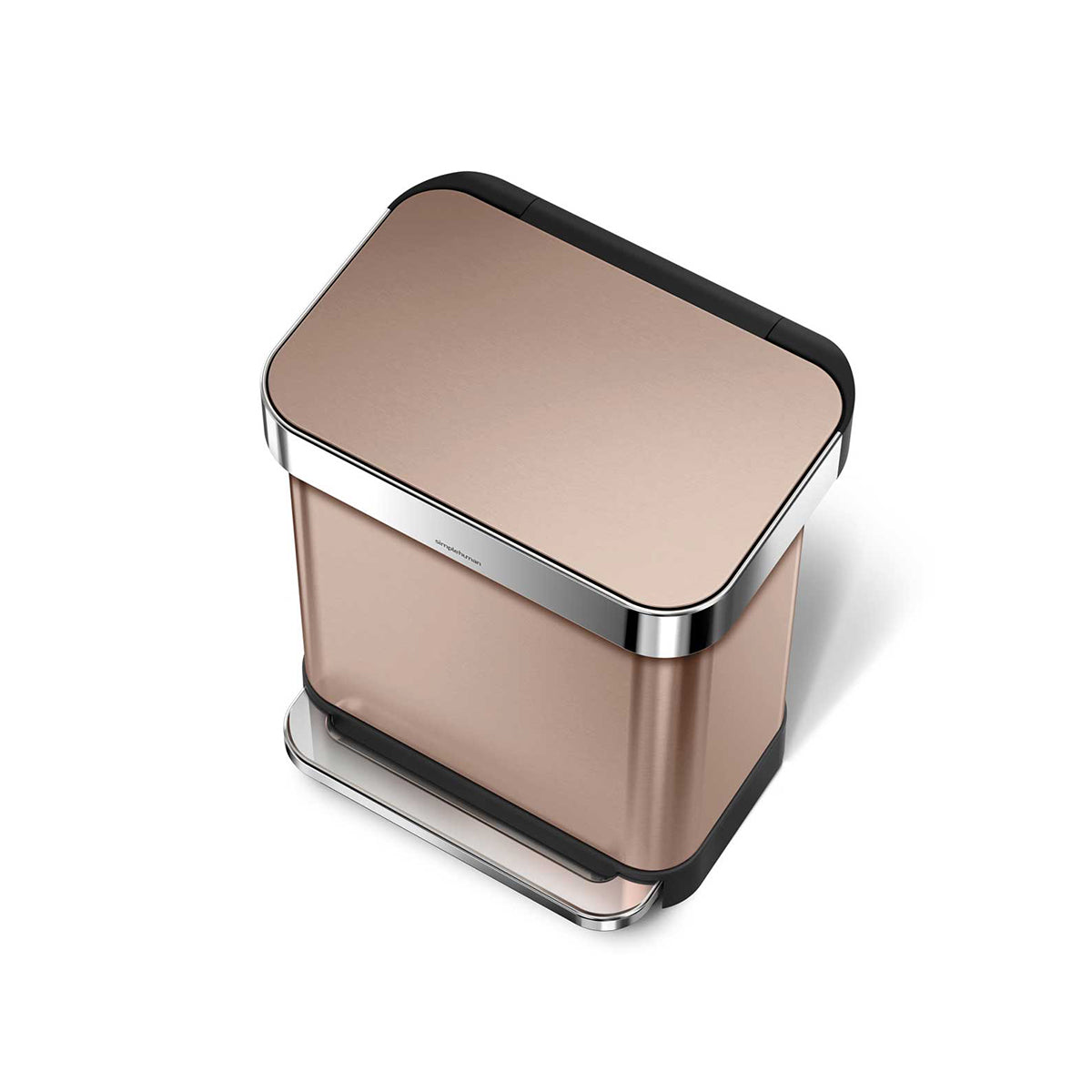 Simplehuman｜Rectangular Step Can with Liner Pocket stainless steel anti-fingerprint foot trash can 30L｜2 colors